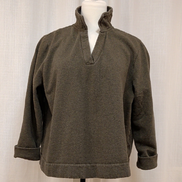 Seasalt Cornwall Sweaters - Clear Wing Johnny Collar Pullover Boxy Sweatshirt